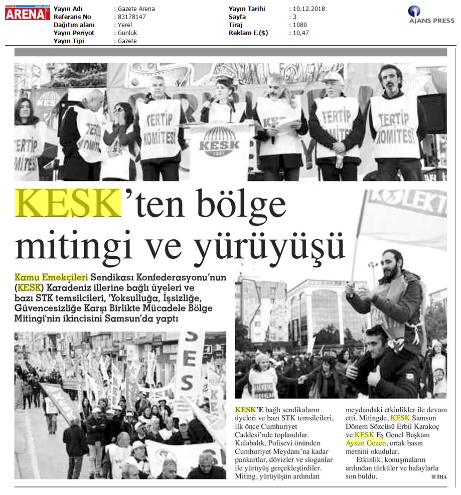 2018_12_10_Gazete Arena_ Bîlge Mitingi Ve YÅrÅyÅsÅ Yoksulluga, Issizlige, GÅvencesizlige_83178147_(2)