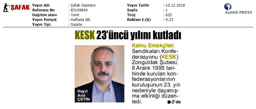 2018_12_10_Safak Gazetesi_Kesk 23′ öncii Yilini Kutladi_83169846_(1)