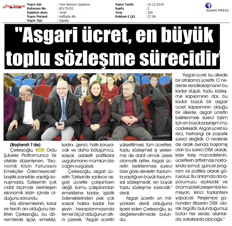 Samsun Bölge Mitingi ve KESK Haberleri