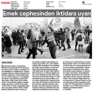 Basında 8 Aralık İstanbul Mitingimiz ve Kuruluş Yıldönümü Etkinliklerimiz