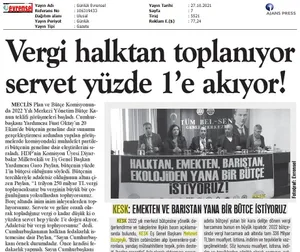 Bütçe Taleplerimiz