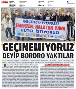 Bordro yakma eylemlerimiz gazete haberlerinde!