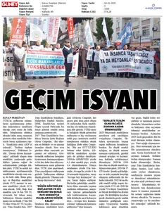 Gazete haberlerinde TÜİK eylemleri