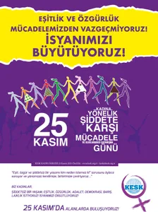 25 Kasım Afiş, Bildiri ve Dergimizi Yayınladık