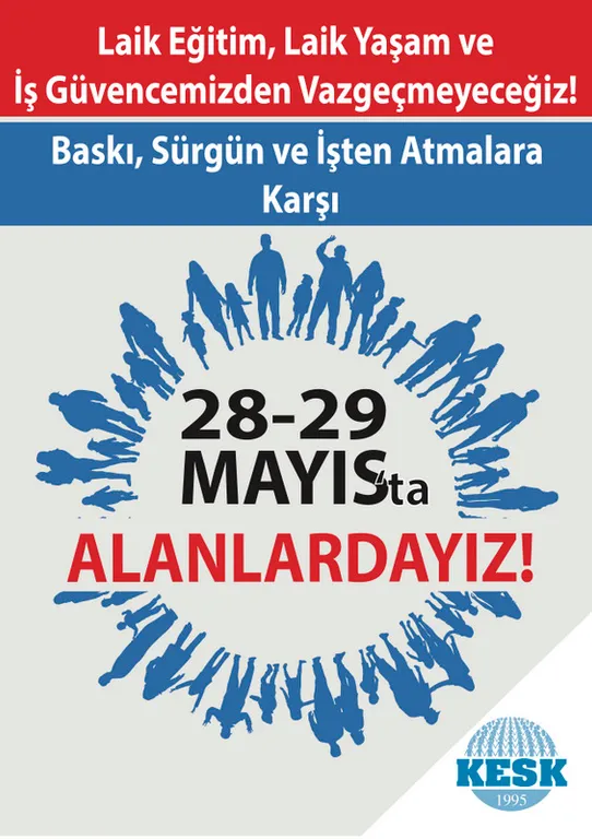 28-29 Mayıs Bölgesel Mitinglerimiz için Afiş