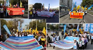 “Emekten Yana, Demokratik Halk Bütçesi İstiyoruz! talebiyle alanlardaydık.