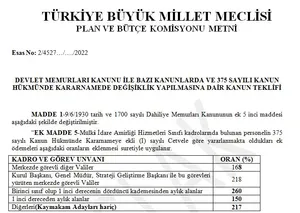 3600 Ek Gösterge Yasa Teklifi Hakkındaki Görüş ve Önerilerimiz