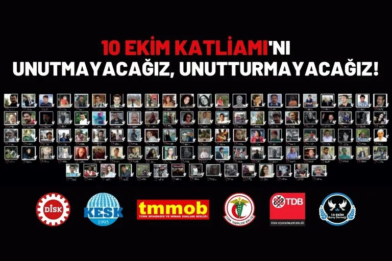 10 Ekim Katliamı’na Karşı Adalet Arayışımız; Emek, Barış ve Demokrasi Mücadelemiz 7. Yılında Devam Ediyor!