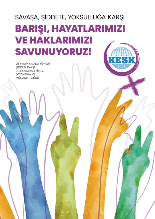 25 Kasım Etkinleri için Afiş, Mektup ve KESK Kadın Dergisi'ni Yayınladık!