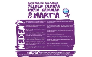 Düşlerimizin Rüzgarına Yelken Olmaya Haydi kadınlar 8 Mart'a!