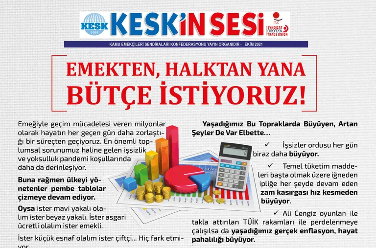 Emekten, Halktan Yana Bütçe İstiyoruz!