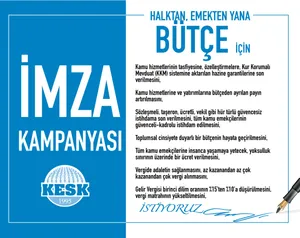 Halktan, Emekten Yana Bir Bütçe İmza Kampanyamızı Başlattık
