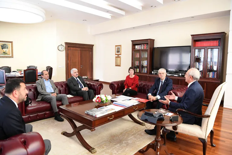 KESK-DİSK-TMMOB-TTB’den CHP Genel Başkanı Kılıçdaroğlu’na Ziyaret