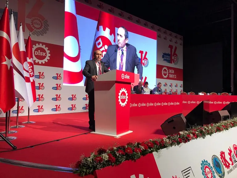 Eş Genel Başkanımız Mehmet Bozgeyik DİSK'in 16. Genel Kurulu'nda