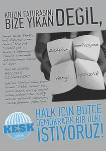 Yoksulluk, İşsizlik Büyüyor, Eşitsizlik Artıyor! HALK İçin Bütçe, Demokratik Ülke İstiyoruz!