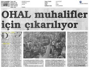 18 Ekim Basında KESK Özetleri