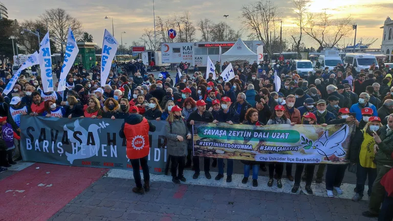 DİSK-KESK-TMMOB-TTB: Savaşa Hayır! Barış Hemen Şimdi!