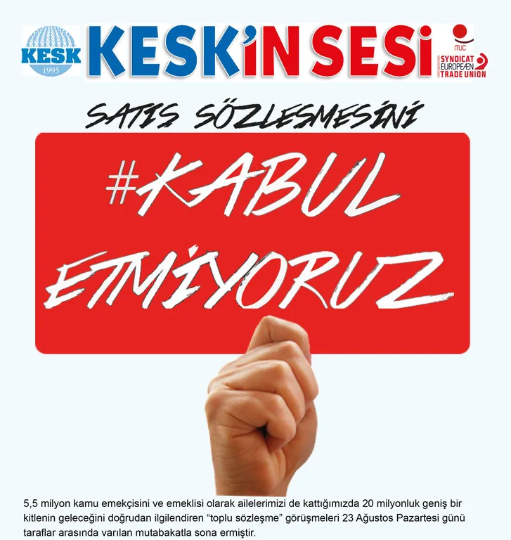 İl İl Programımız: Satış Sözleşmesini #KabulEtmiyoruz! İş Bırakıyoruz!