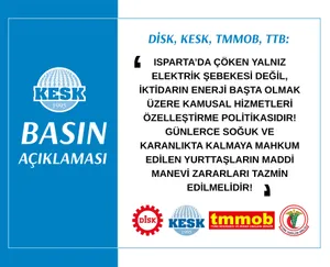 Isparta’da Çöken İktidarın Özelleştirme Politikasıdır!