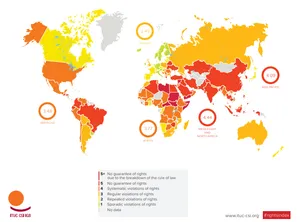 Küresel Sendikal Haklar Raporunda Türkiye en kötü 10 ülke arasındaki yerini korudu!