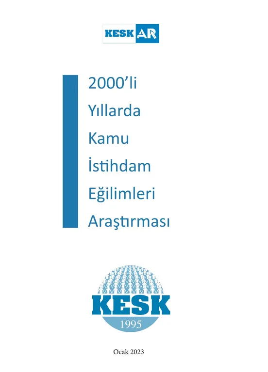 KESK-AR - 2000'Lİ Yıllarda Kamu İstihdam Araştırmaları Eğilimleri