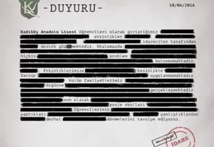 Boyun Eğmeyen, Özgür Liseleri Selamlıyoruz!