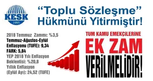 2017 Yılında İmzalanan “Toplu Sözleşme” Hükmünü Yitirmiştir!  Bakanlığı ve Konfederasyonları Yeni Toplu Sözleşme İçin Göreve Çağırıyoruz!