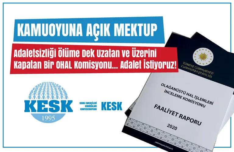 Kamuoyuna Açık Mektup