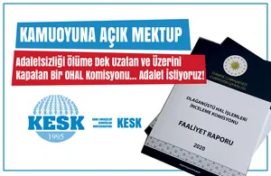 Kamuoyuna Açık Mektup