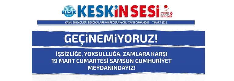 Geçinemiyoruz Mitingimizde Buluşuyoruz! 19 Mart Cumartesi Samsun'dayız!