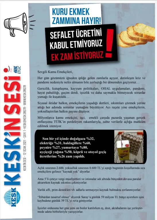 KURU EKMEK ZAMMINA HAYIR