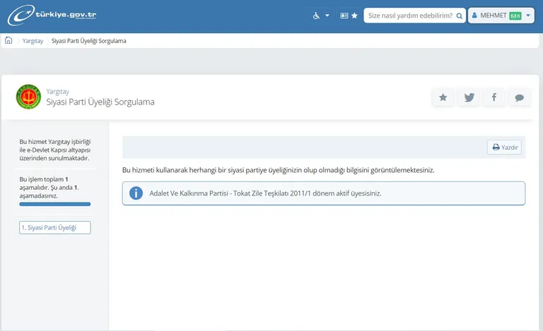 Siyasi Parti Üyeliği Suç Duyurusu Dilekçe Örneği
