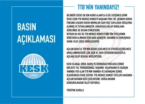 TTB'nin Yanındayız!