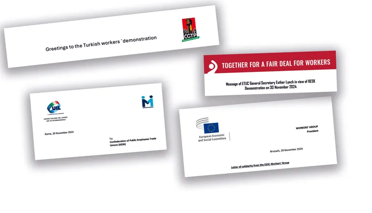 Uluslararası Sendikalar 30 Kasım Mitingi'ne Dayanışma Mesajları Yayınladı
