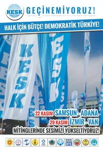 Broşür, Afiş, Bütçe Mitingi : Geçinemiyoruz! Halk için bütçe, demokratik Türkiye!