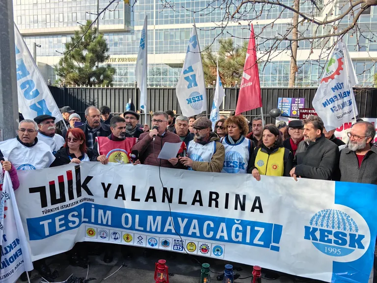 Tüm İlerde TÜİK önündeydik! Yoksulluk Gerçek, Rakamlar Sahte!