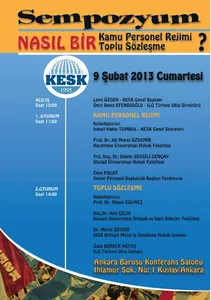 Nasıl Bir Kamu Personel Rejimi ve Toplu Sözleşme?