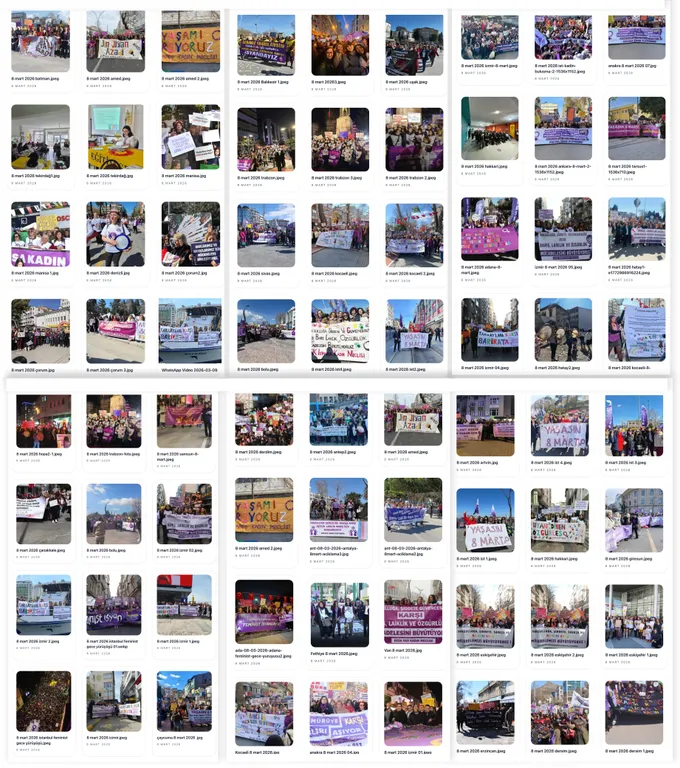 8 MART’ta tüm renklerimizle her yerde alanlardaydık.