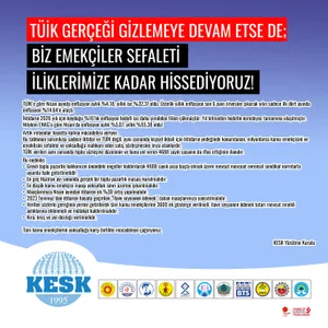 TÜİK Gerçeği Gizlemeye Devam Etse De Biz Emekçiler Sefaleti İliklerimize Kadar Hissediyoruz!