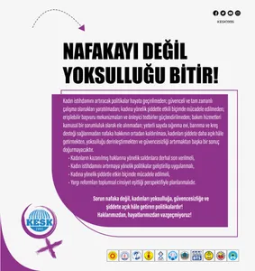 Nafakayı Değil Yoksulluğu Bitir!