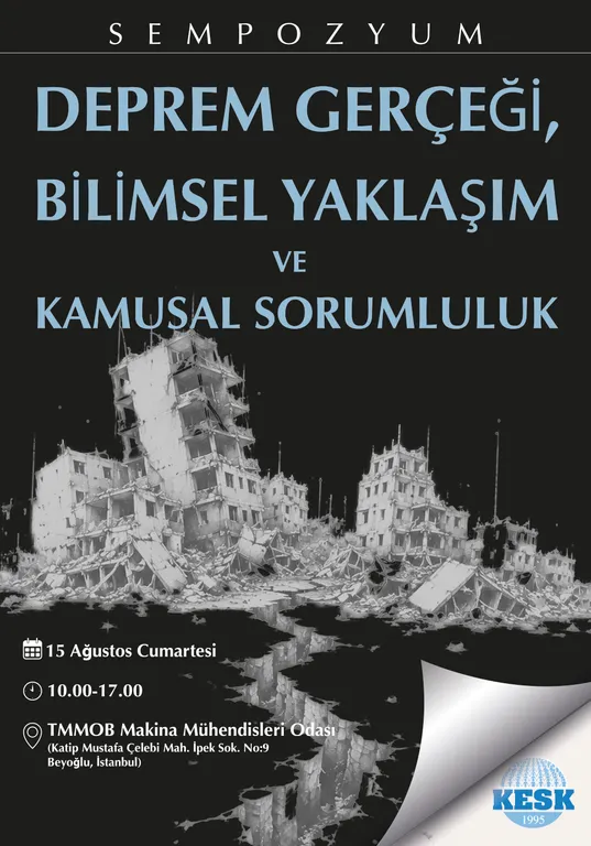 SEMPOZYUM : DEPREM GERÇEĞİ, BİLİMSEL YAKLAŞIM VE KAMUSAL SORUMLULUK